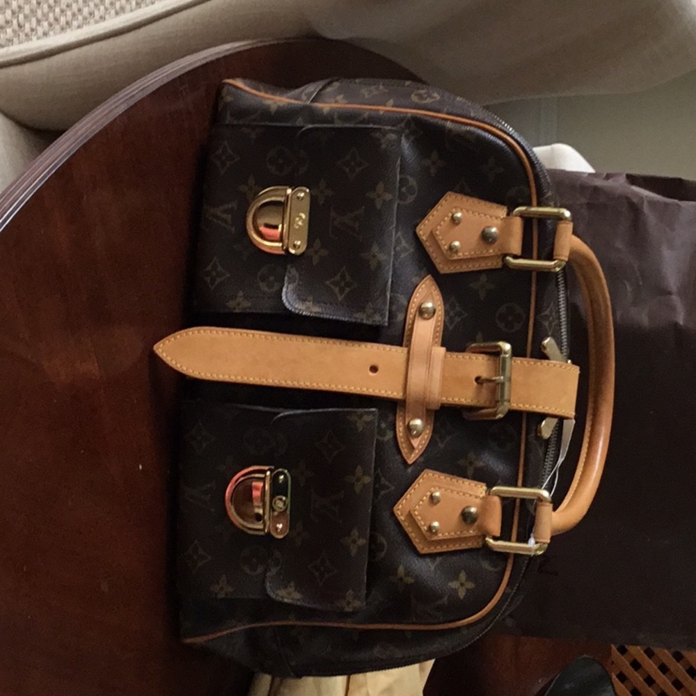 Louis Vuitton Brown and Tan Satchel